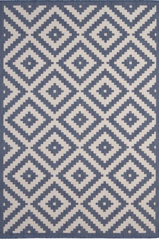 image 1 of The Rugs Outdoor Indoor Diamond Garden Patio Rug Weather Resistant Jet Washable | 100