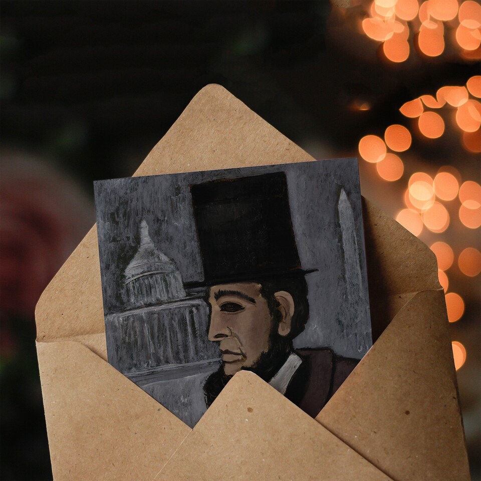 image 1 of Marsden Hartley Art Card Weary of the Truth Abraham Lincoln