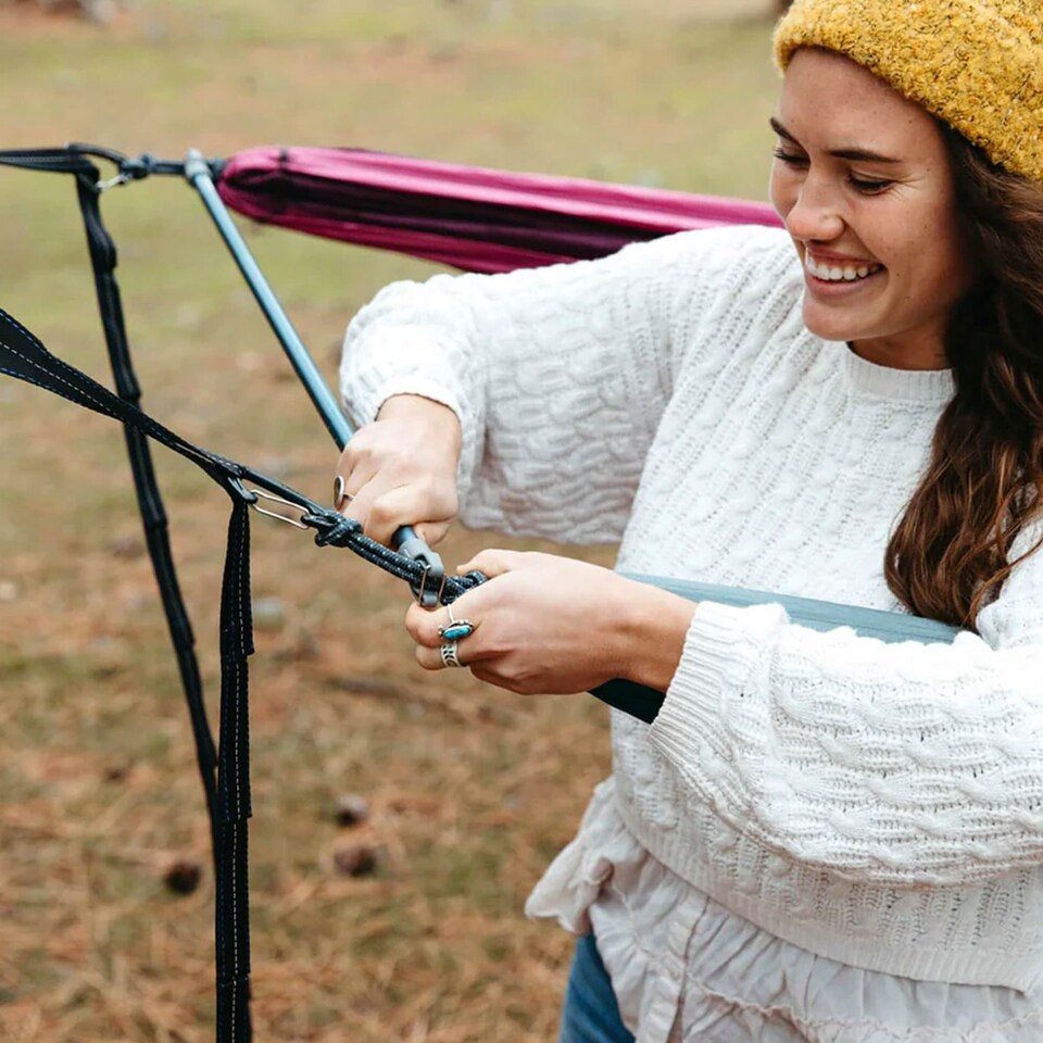 image 1 of Fuse Tandem Hammock System - Easy Setup for Two Hammocks Side by Side | Blue | Blue | One Size | 1