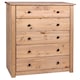 image 7 of Vida Designs Panama 5 Drawer Chest of Drawers Bedroom Storage, Solid Pine Wood