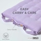 image 6 of Homescapes Seat Pad Luxury Cotton Indoor Outdoor Garden Dining Cushion Mauve | Purple | 40 x 40 cm | 1