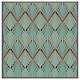 image 3 of Green geometric rays (Picture Frame) Brown | L