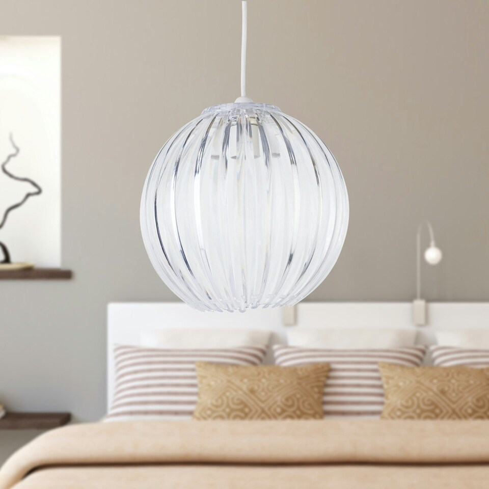 image 1 of Set of 2 Craw - Clear Acrylic Pendant Shades Clear
