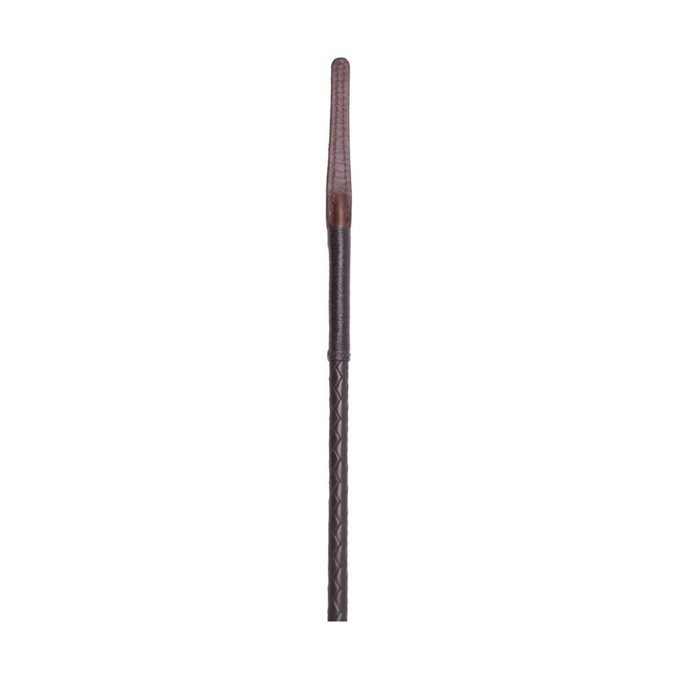 image 1 of Supreme Products Plaited Leather Horse Show Cane - Brown - 24in