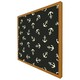 image 4 of Anchors on black background (Picutre Frame) Black | XL