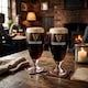 image 2 of Guinness Stemmed Pint Glass Set - 2 Piece Large Reusable Glass Craft Beer Drinking Tulip Lager Ale Pub Kitchen Tumbler Cups Set
