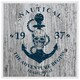 image 1 of Anchor print on wood (Picture Frame) White | XS
