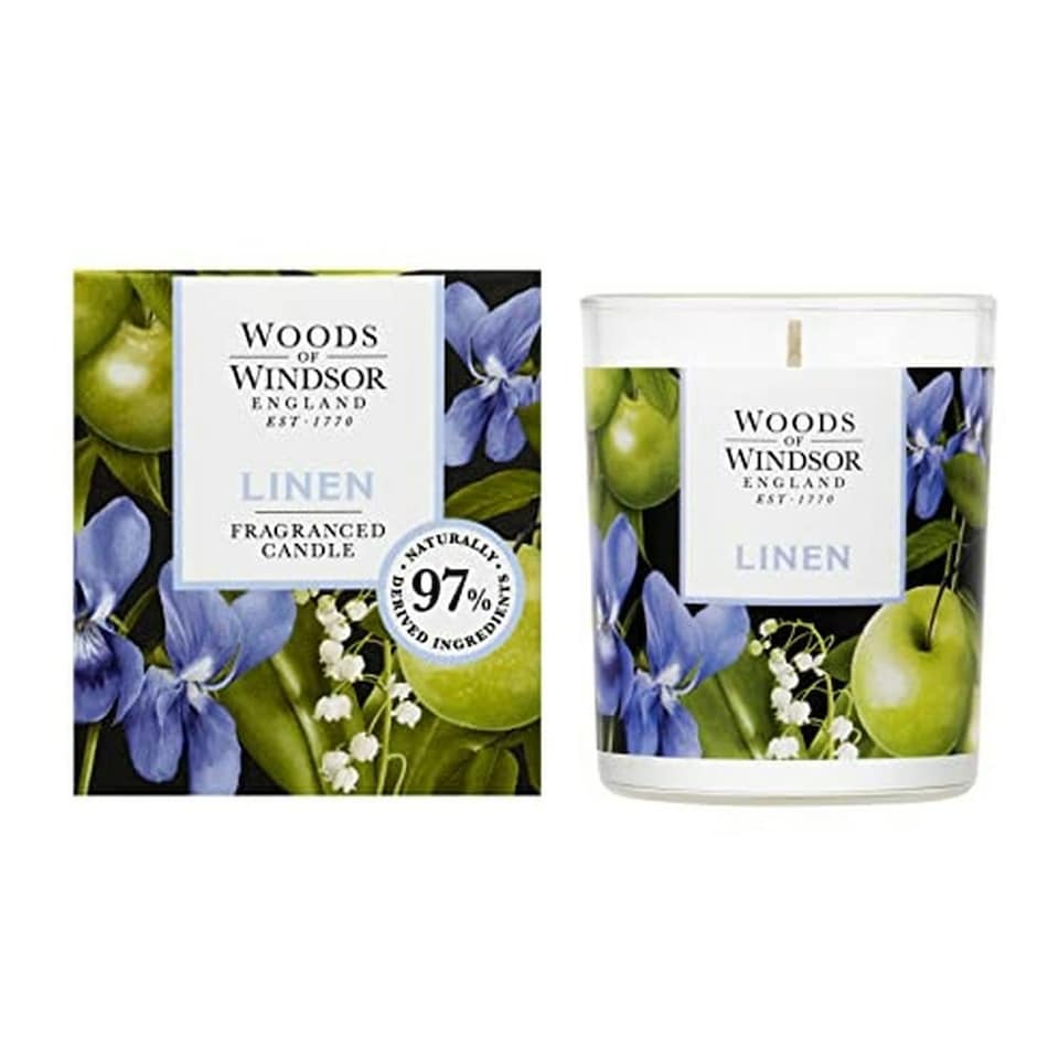 image 1 of Woods of Windsor Linen Candle 150g