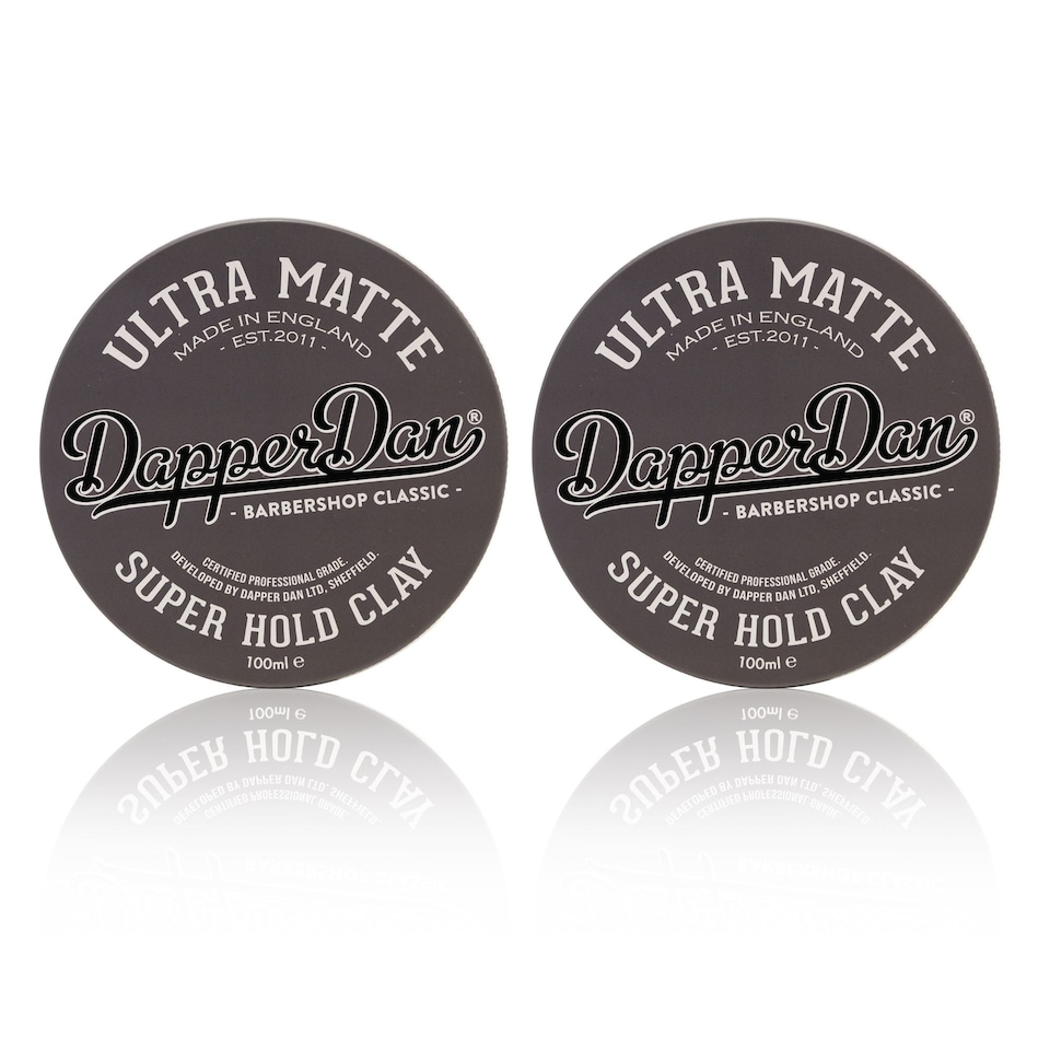 image 1 of Dapper Dan Ultra Matte Clay 100ml DUO PACK | Black