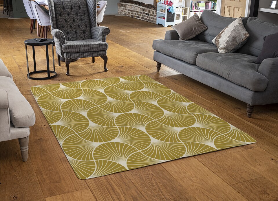 image 1 of Geometric Shells Rug | Multi