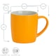 image 3 of Argon Tableware 4x Coloured Coffee Mugs - Yellow - 350ml - Tea Mug Latte Mug Cappuccino Mug Drinking Mug Yellow