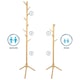 image 5 of Harbour Housewares Free-Standing Wooden Coat Rack - Light Wood