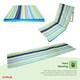 image 4 of Oypla Portable Beach Mat Folding Chair Sun Lounger Outdoor Camping Multi
