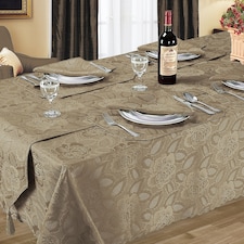 Kitchen Trends Rose Jacquard Tablecloth