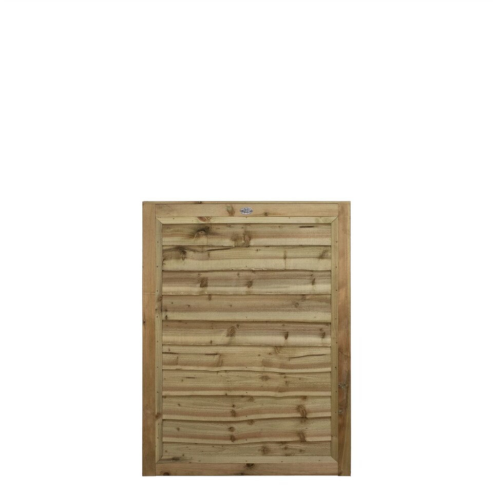 image 1 of Waney Lap Garden Gate 4ft x 3ft Treated Wooden Affordable Pedestrian Side Door