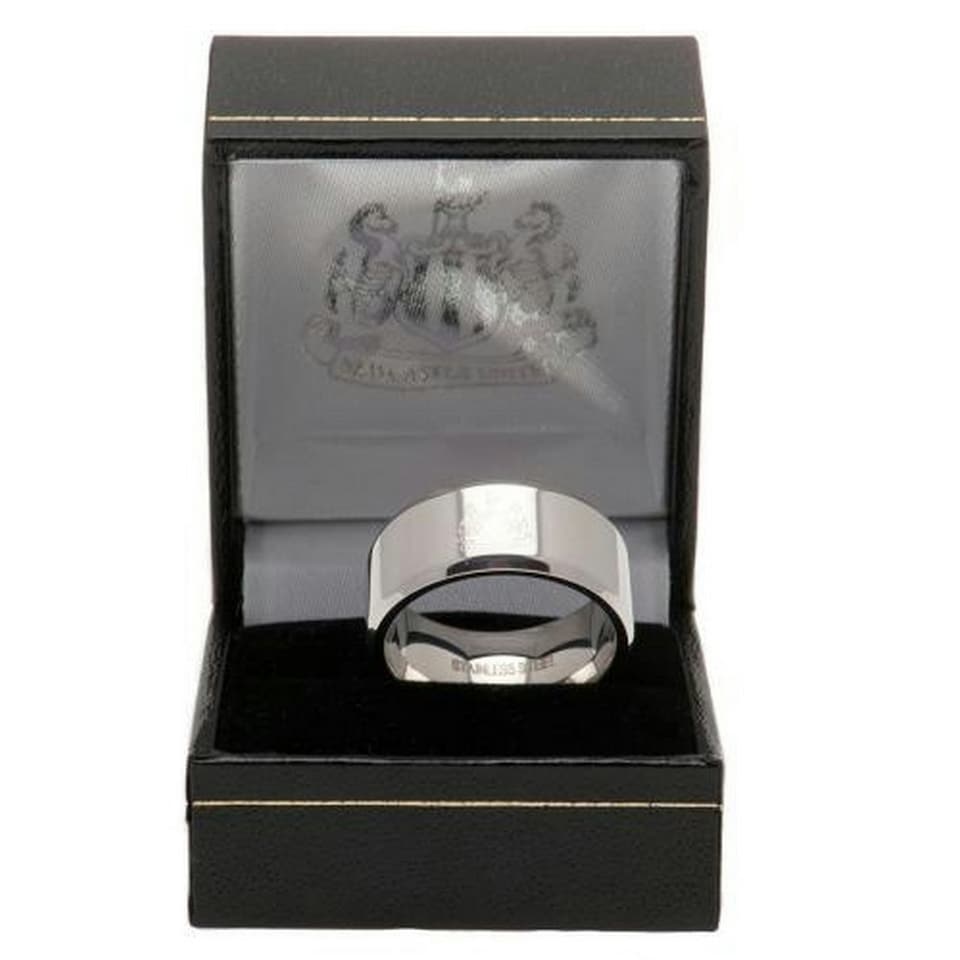 image 1 of Newcastle United FC Band Ring - Silver - Medium