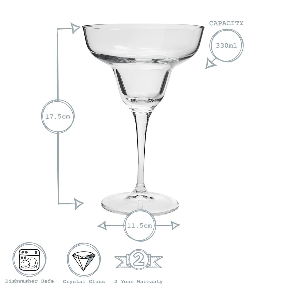 image 1 of Bormioli Rocco Ypsilon Margarita Glasses - 330ml - Pack of 6