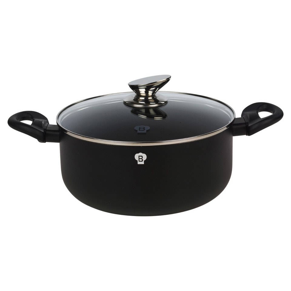 image 1 of 21 Pcs Blauman Cookware Pots Grill Pans with Soft Touch Handles & Kitchen Tool Set | Black | Black Matt | 21