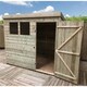 image 3 of 8 x 5 Garden Shed Pressure Treated T&G PENT Wooden Garden Shed - 2 Windows + Single Door (8' x 5' / 8ft x 5ft) (8x5)