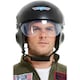 image 2 of Top Gun Mens Deluxe Helmet - Black - One Size