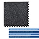 image 6 of 14mm Interlocking Rubber Topped EVA Foam Floor Mats - 62cm x 62cm | Black | Pack of 72