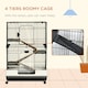 image 2 of PawHut Four-Level Small Animal Cage, Indoor Pet House, Black, 81 x 52.5 x 114 cm