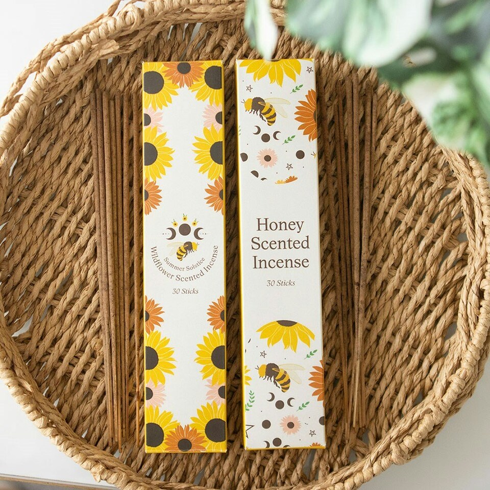 image 1 of Set of 2 Honey and Wildflower Incense Stick Packs