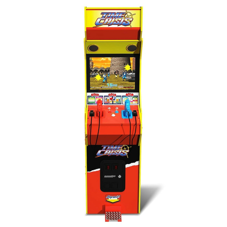 image 1 of Arcade1Up Time Crisis Deluxe Arcade Machine Red