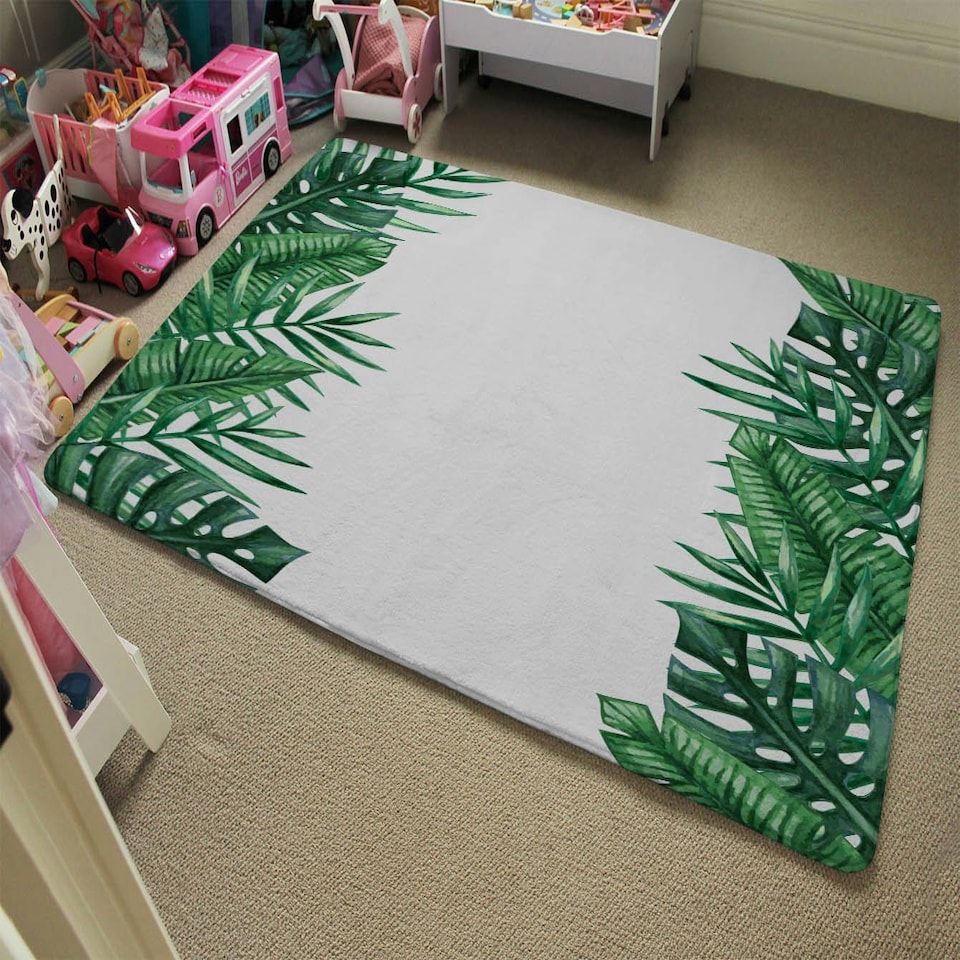 image 1 of Half Botanical Border (Rug) Multi | XL: 160x230cm