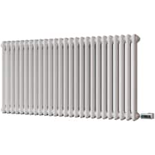 Alpha - White Column Electric Radiator H600mm x W1164mm 2 Column 1200w Thermostatic WIFI