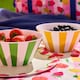 image 4 of OHS Summer Print Plastic Picnic Bowls Set of 4 Lightweight Outdoor