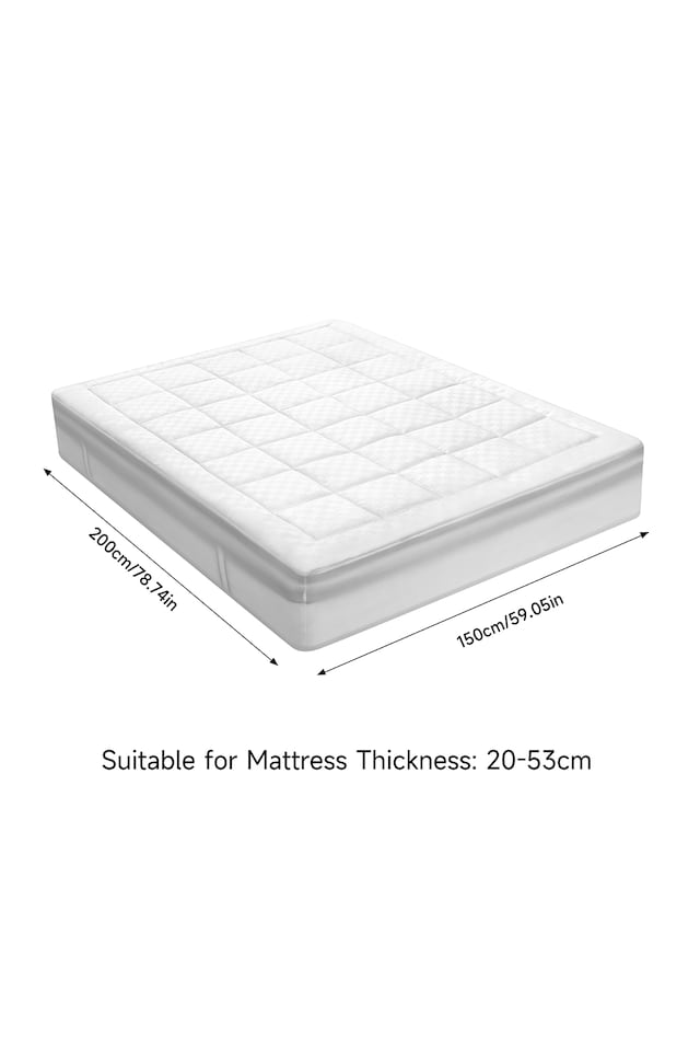 image 1 of Living and Home Mattress Protector Cover- King Size | White | King
