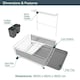 image 3 of Blackmoor Deluxe Dish Drainer Grey