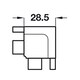image 2 of FittingsCo, Gola J Internal Corner Connector for Handleless Kitchen Profiles, Brass Anodised