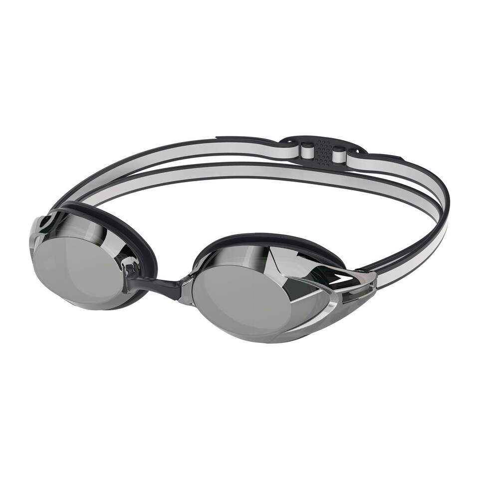 image 1 of Speedo Womens/Ladies Vanquisher 3.0 Mirrored Goggles - Black - One Size