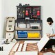 image 4 of COSTWAY Workbench Garage Worktable with Drawers-Black