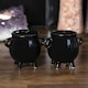 image 3 of Cauldron Salt & Pepper Shaker Set - Black
