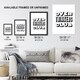 image 3 of Overthinkers Club Black And White Simple Modern Wall Art Print 12x16 In