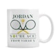 image 1 of Personalised Tennis Mug | White | 1