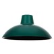 image 2 of Industrial Retro Designed Matt Forest Green Curved Metal Ceiling Pendant Shade | Green
