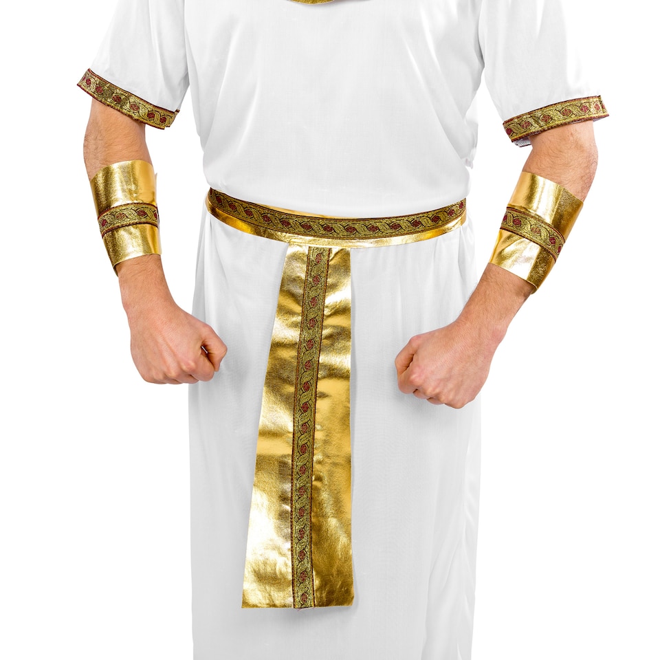 image 1 of Mens King Pharaoh Costume | White | white | M | 1