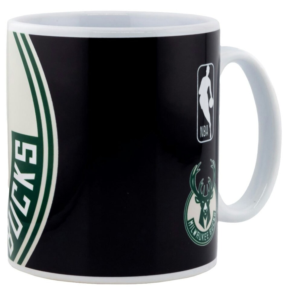 image 1 of Milwaukee Bucks Cropped Logo Mug - Green/Cream/Black - One Size