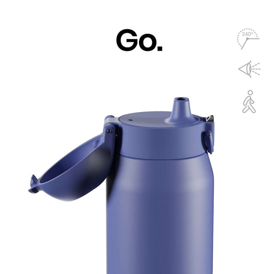 image 1 of ION8 REVIVE Insulated Steel Water Bottle, Dual Tone, 720ml / 24oz