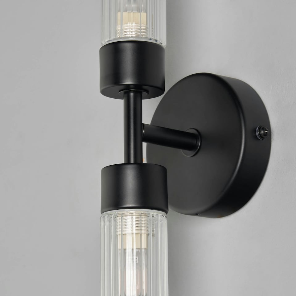 image 1 of BHS Kier Bathroom Wall Light, Black