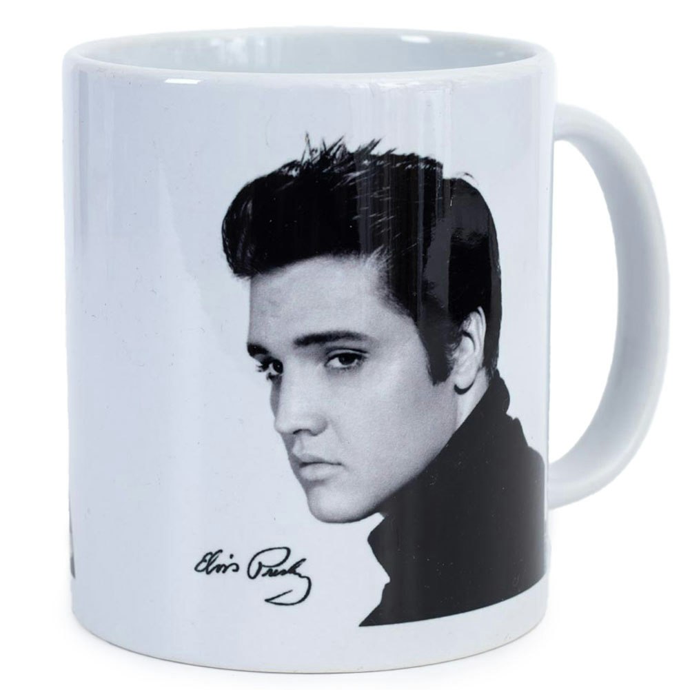Elvis Presley Portrait Mug - Black/White - One Size