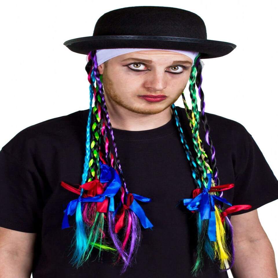 image 1 of Pack of 6 80's Chameleon Hat Multi | One Size