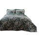 image 1 of Belledorm Aiyla Bedspread - Bottle Green - 260cm x 260cm Green | Super King