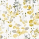 image 2 of Fresco Watercolour Leaves Ochre Wallpaper | Yellow | Yellow | 10m Length x 52cm Width