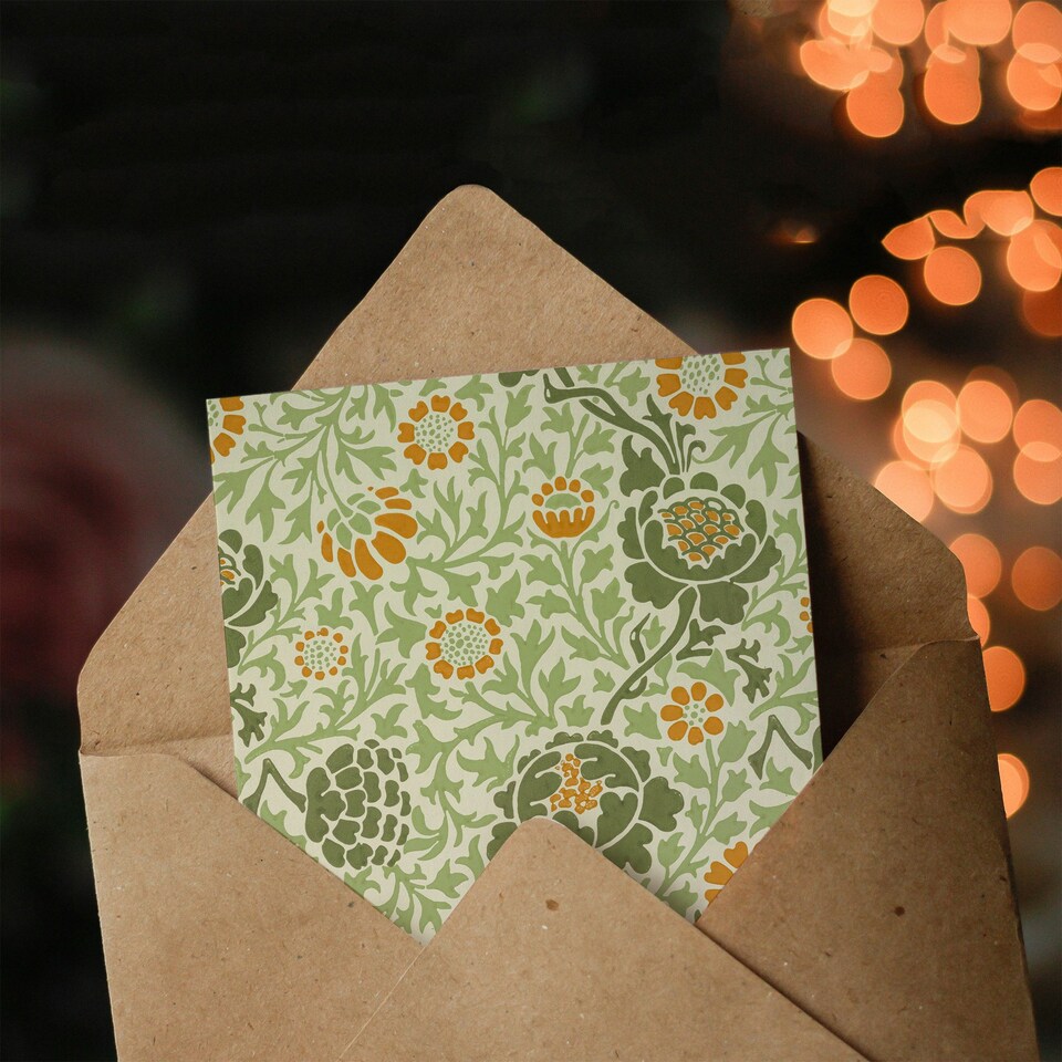 image 1 of William Morris Art Card Grafton 1883 Floral Motif