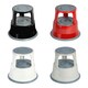 image 2 of Interiors by Premier 2-Tier Black Step Stool, Dual-Level Design With Anti-Slip Treads And Sturdy Frame, Compact, Foldable